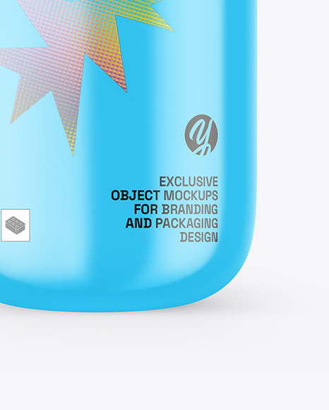 Glossy Bottle Mockup