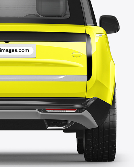 Crossover SUV Mockup - Back View