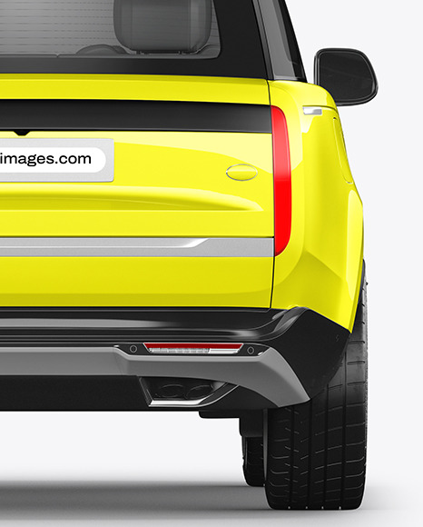 Crossover SUV Mockup - Back View