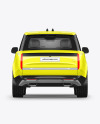 Crossover SUV Mockup - Back View