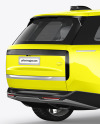 Crossover SUV Mockup - Back Half Side View