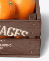 Crate With Oranges Mockup