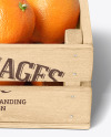 Crate With Oranges Mockup