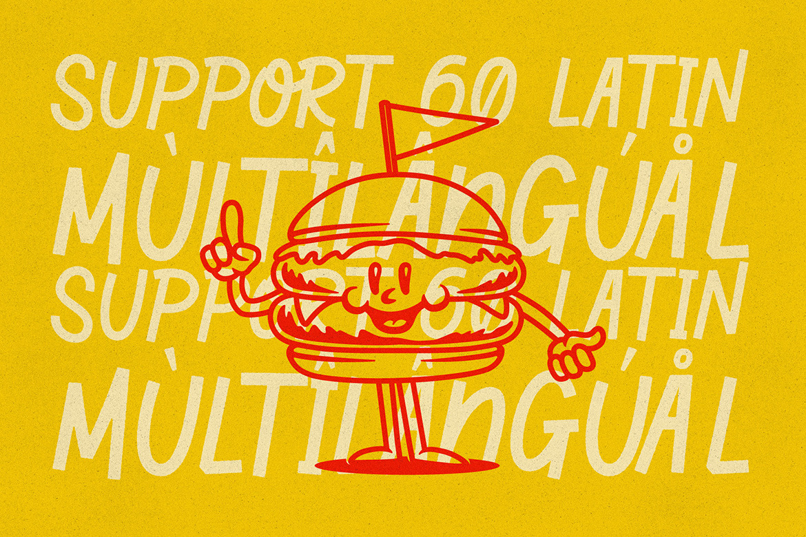 Flipped Toast - Playful Biteable Font Flipped Toast - Playful Biteable Font