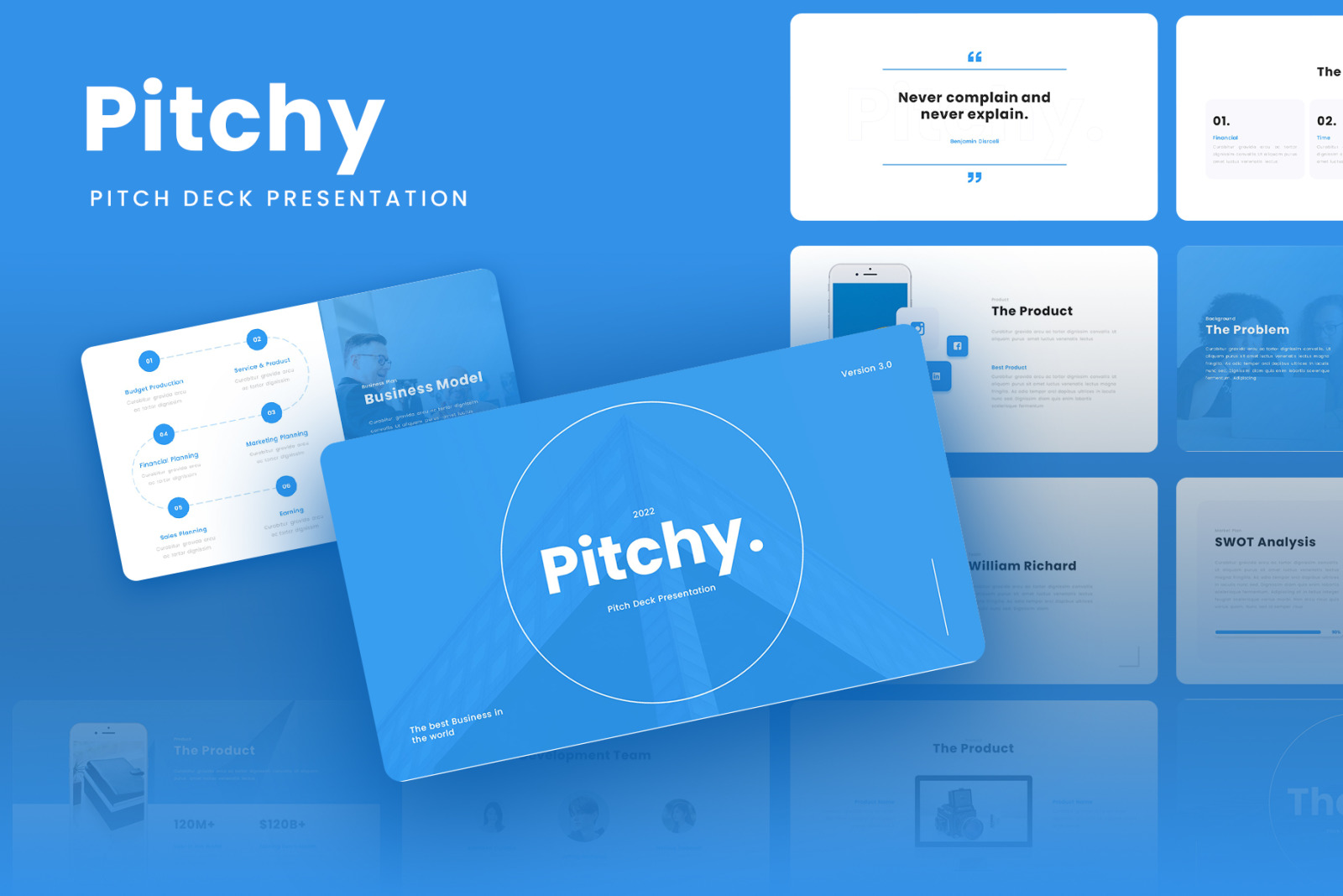 Pitchy - Multipurpose Pitch Deck Google Slides Template