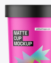 Matte Soup Cup Mockup