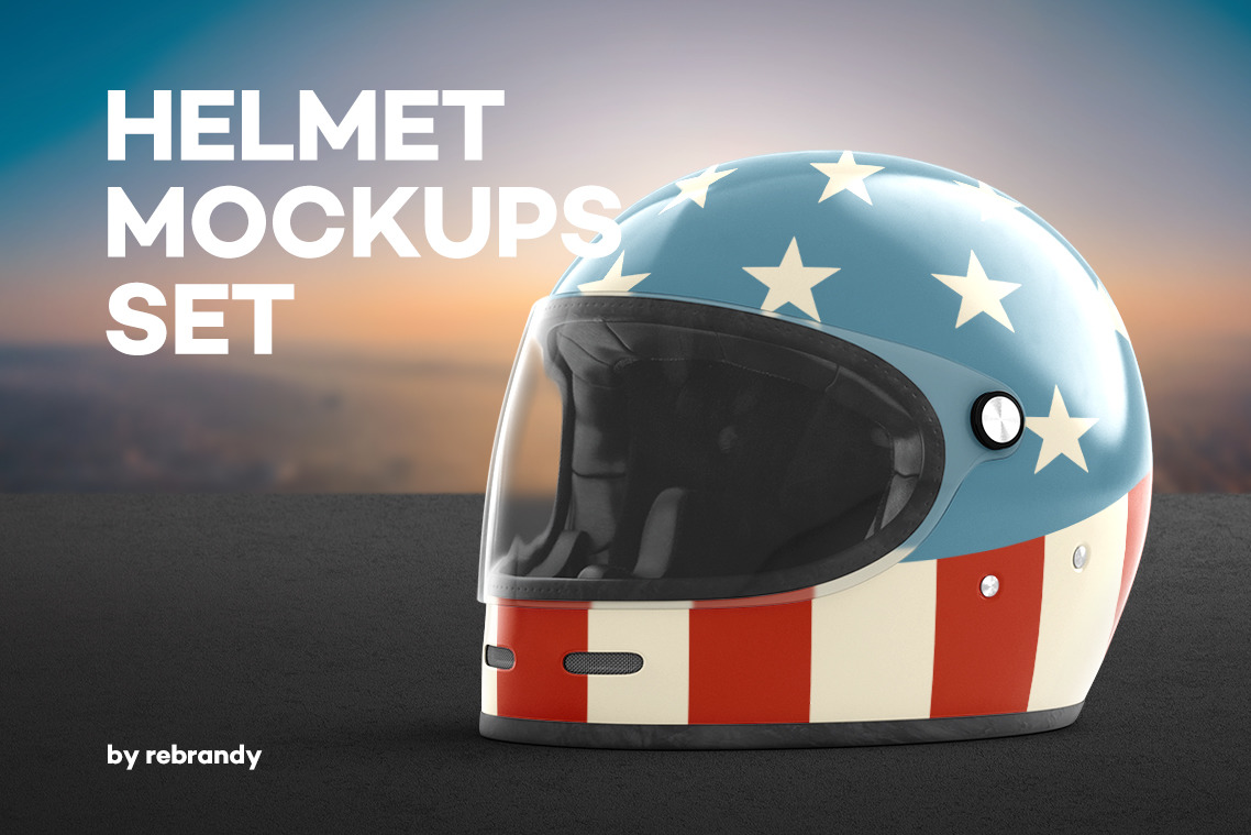 Helmet Mockups Set Helmet Mockups Set