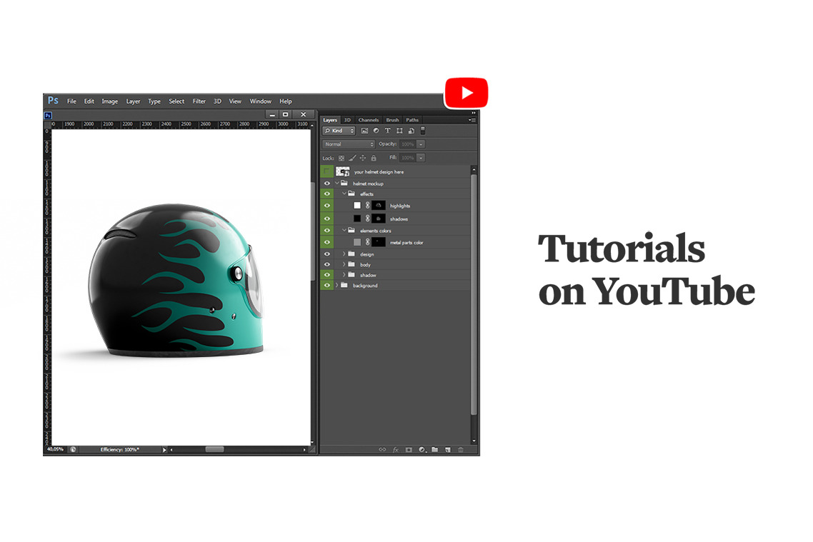 Helmet Mockups Set Helmet Mockups Set