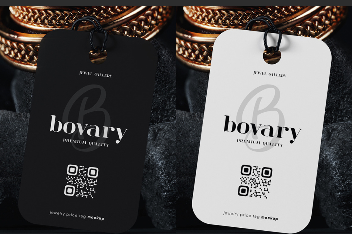 Jewelry Price Tag Mockup