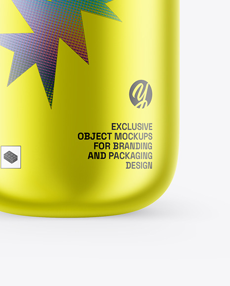 Metallic Bottle Mockup