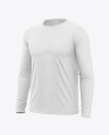 Men’s Long Sleeve T-Shirt Mockup - Half Side View