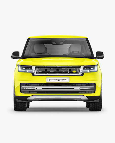 Crossover SUV Mockup - Front View