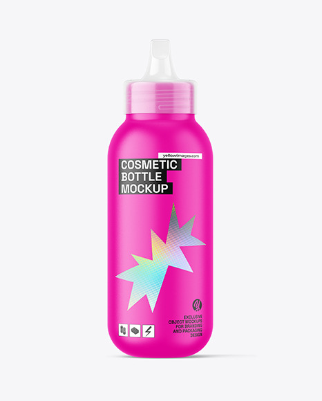 Matte Cosmetic Bottle Mockup