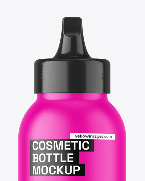 Matte Cosmetic Bottle Mockup