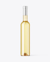 Clear Glass White Wine Bottle Mockup