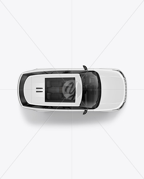 Crossover SUV Mockup - Top View