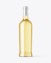 Clear Glass White Wine Bottle Mockup