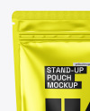 Metallic Stand-up Pouch Mockup