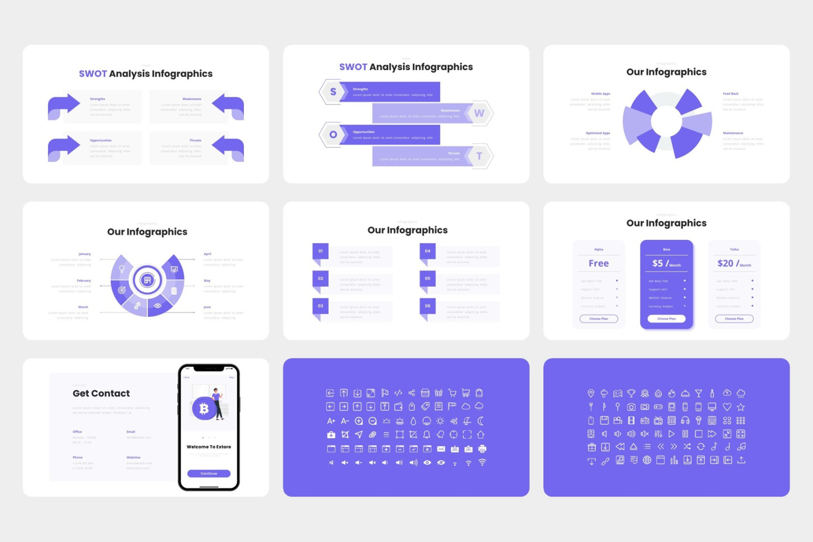 Extore - Mobile App &amp; SAAS Keynote Template