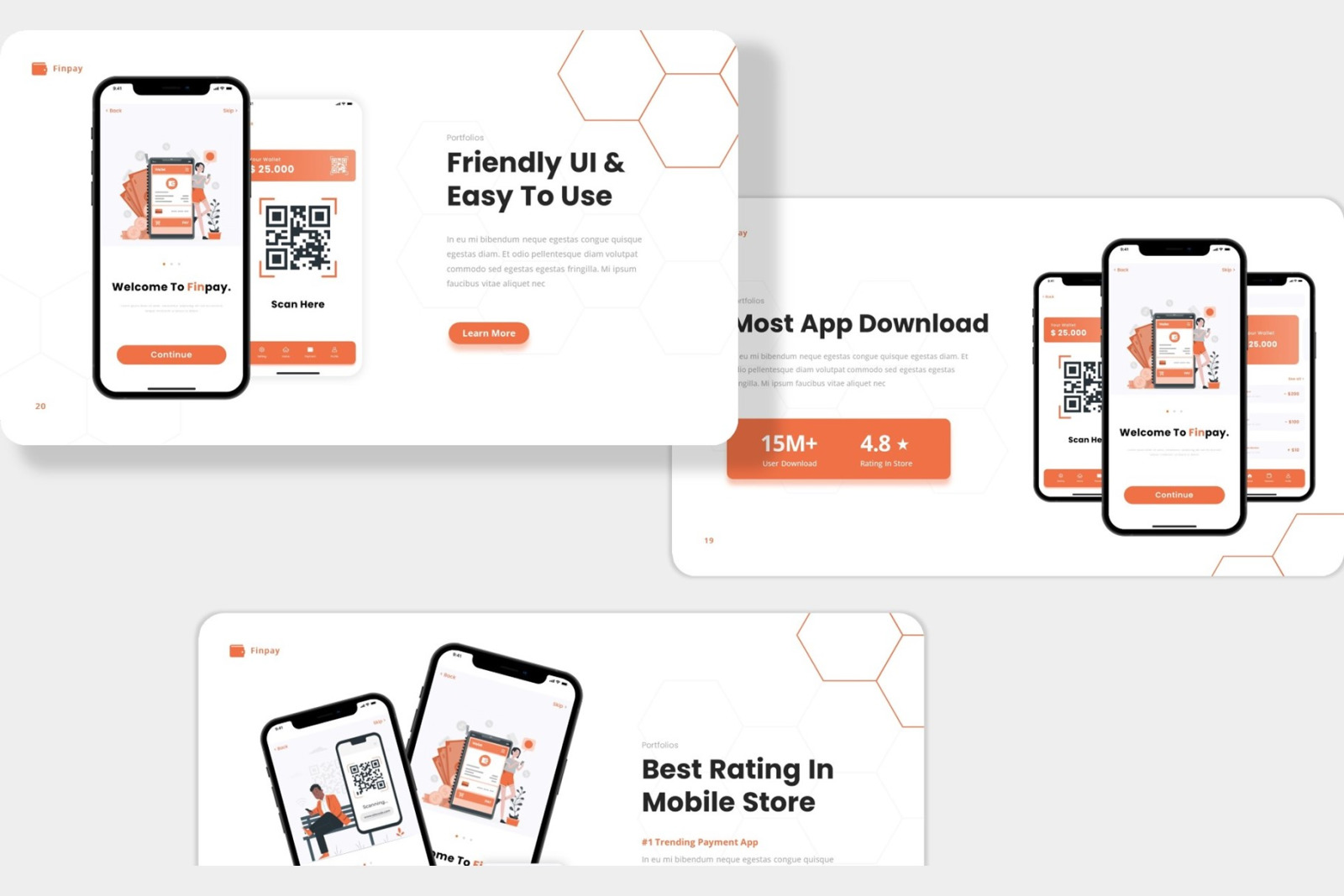 Finpay - Mobile App &amp; SAAS Google Slides Template