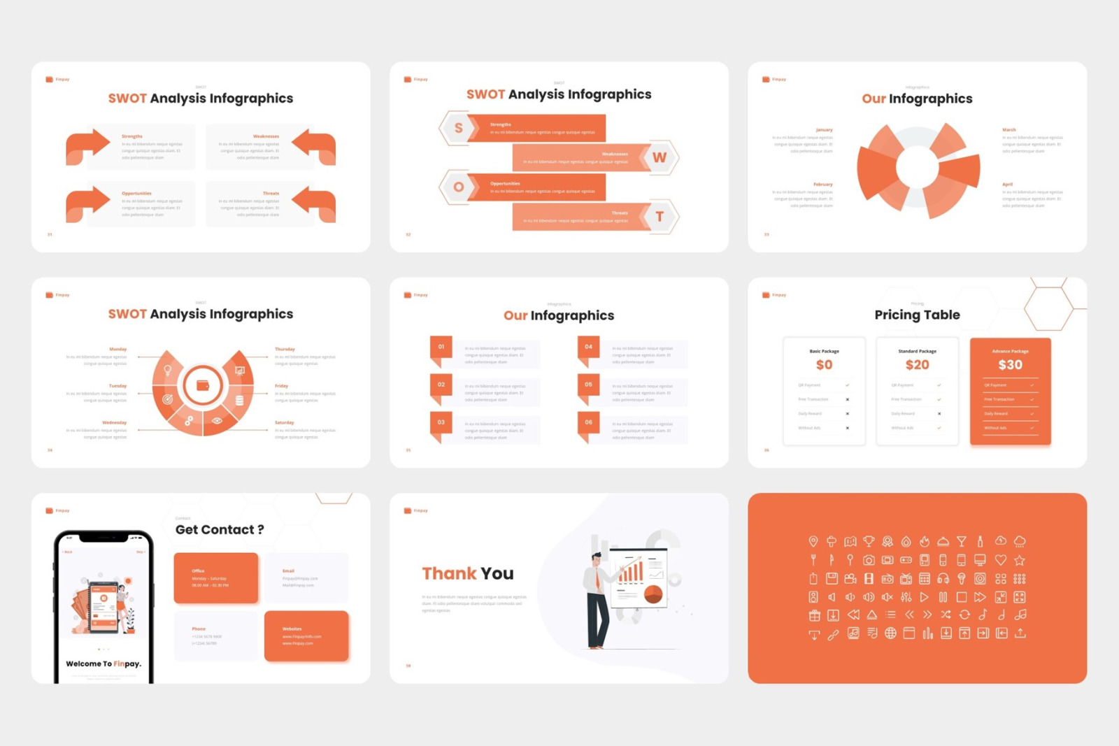 Finpay - Mobile App & SAAS PowerPoint Template Finpay - Mobile App & SAAS PowerPoint Template