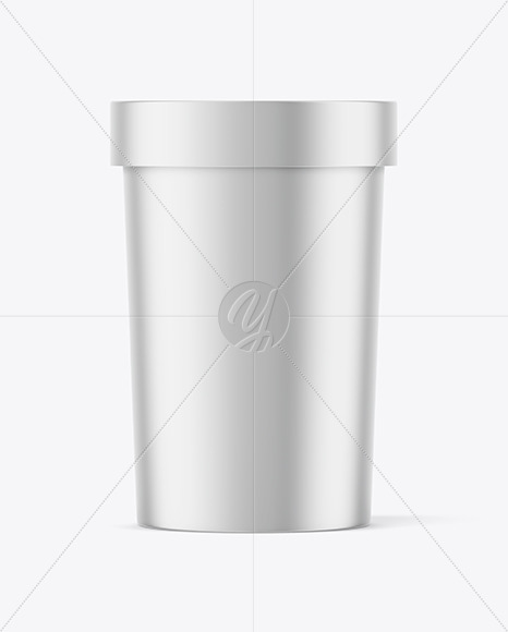 Metallized Soup Cup Mockup