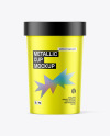 Metallized Soup Cup Mockup