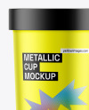 Metallized Soup Cup Mockup