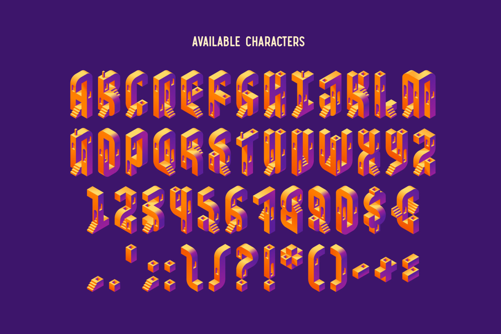 Projecty - Color Vector Font Projecty - Color Vector Font
