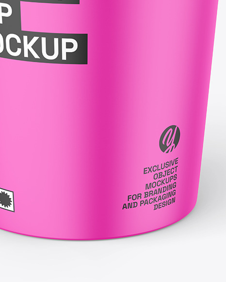 Matte Yogurt Cup Mockup