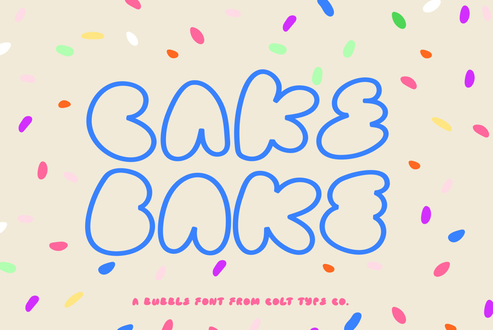 Cake Bake Font Cake Bake Font