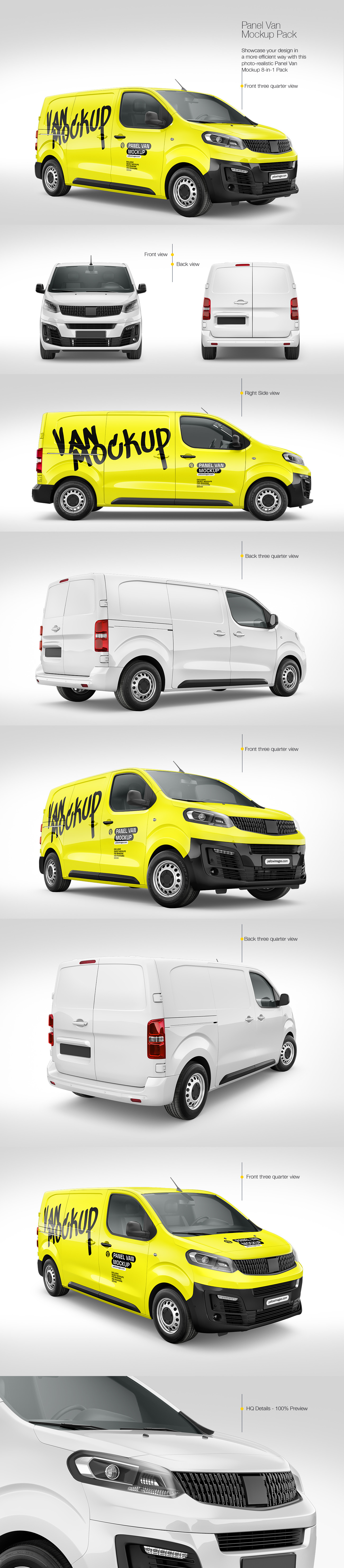 Panel Van Mockup Pack Panel Van Mockup Pack