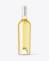 Clear Glass White Wine Bottle Mockup