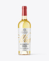 Clear Glass White Wine Bottle Mockup