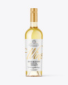 Clear Glass White Wine Bottle Mockup