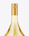 Clear Glass White Wine Bottle Mockup