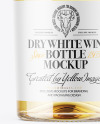 Clear Glass White Wine Bottle Mockup