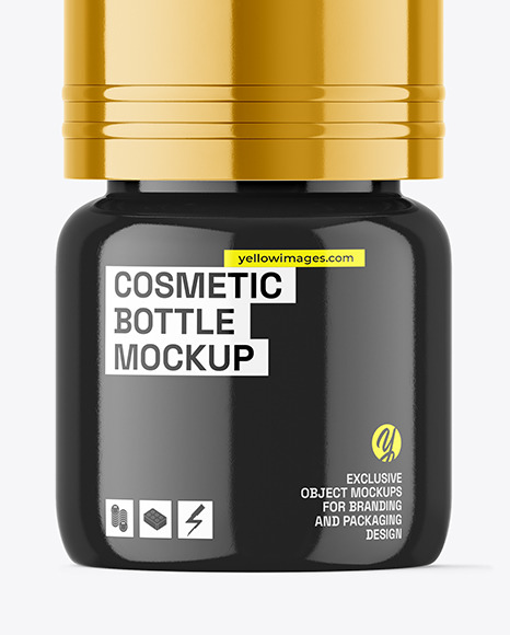 Glossy Cosmetic Bottle Mockup