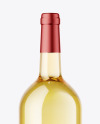 Clear Glass White Wine Bottle Mockup