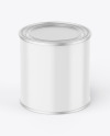 Glossy Paint Can Mockup