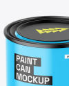 Glossy Paint Can Mockup