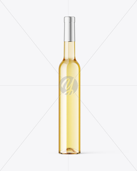 Clear Glass White Wine Bottle Mockup Clear Glass White Wine Bottle Mockup