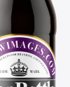 Dark Amber Glass Beer Bottle Mockup
