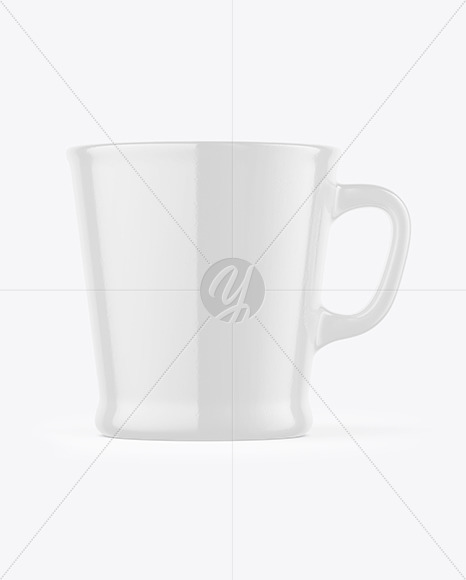 Glossy Ceramic Coffee Cup Mockup