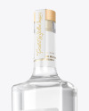 Clear Glass Vodka Bottle Mockup