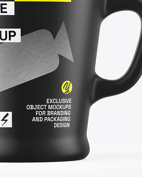 Matte Ceramic Coffee Cup Mockup