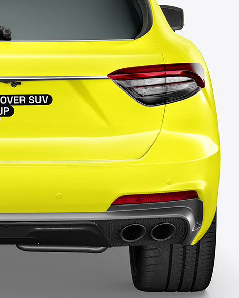 Crossover SUV Mockup - Back View