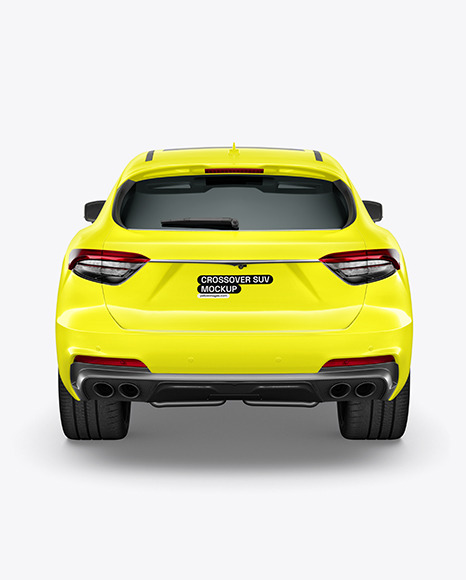 Crossover SUV Mockup - Back View