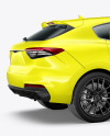 Crossover SUV Mockup - Back Half Side View