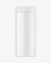 600ml Glossy Pharmacy Jar Mockup